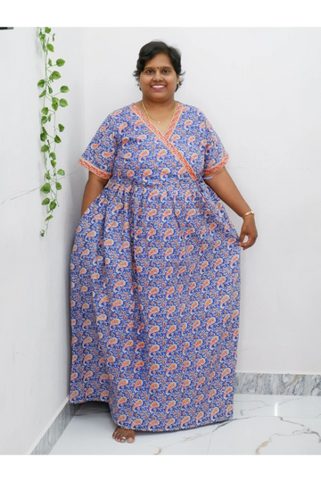 Zipless Pure Cotton Nighty for Women – Soft & Comfortable Wear