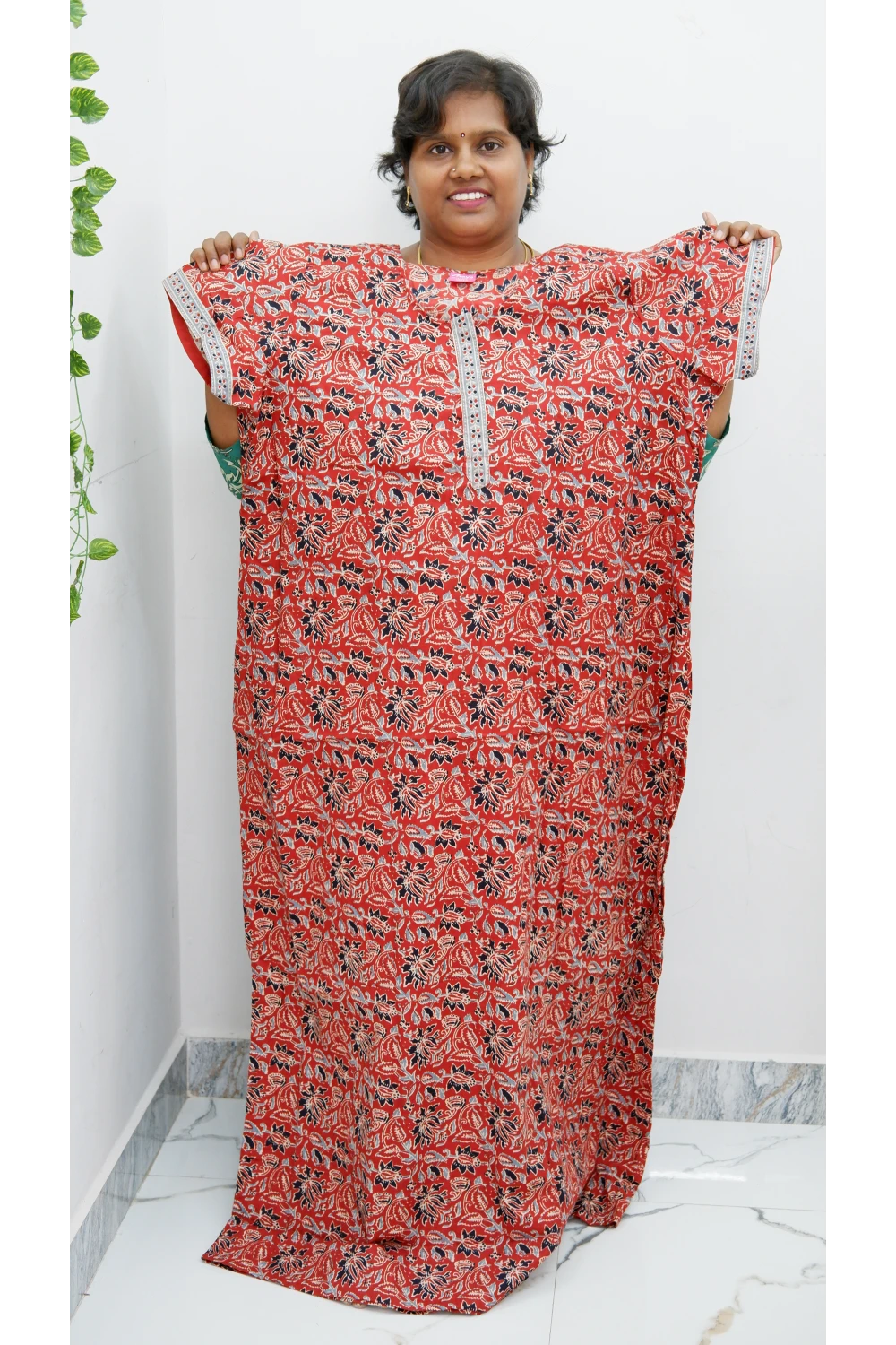 Elegant Zip Nighty – Jyothi Cotton Breeze