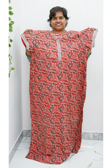 Elegant Zip Nighty – Jyothi Cotton Breeze
