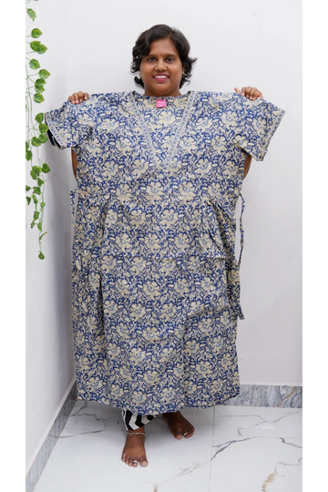 Premium V-Neck Cotton Frock for Women – Breathable & Skin-Friendly