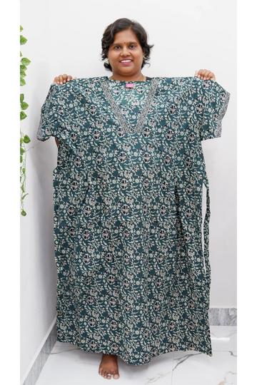 Premium V-Neck Cotton Frock for Women – Breathable & Skin-Friendly