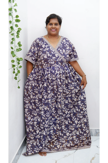 Zipless Pure Cotton Nighty for Women – Soft & Comfortable Wear