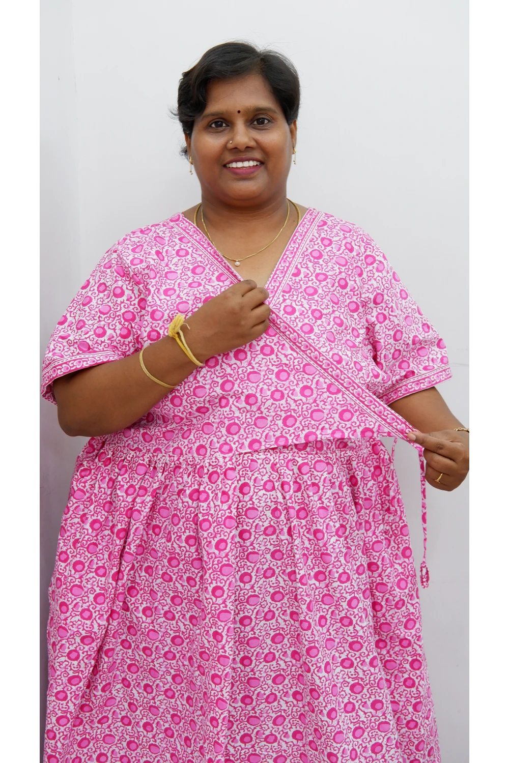 Zipless Pure Cotton Nighty for Women – Soft & Comfortable Wear