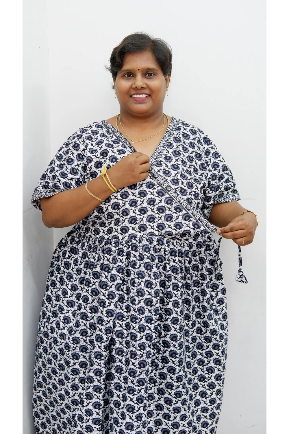 Zipless Pure Cotton Nighty for Women – Soft & Comfortable Wear