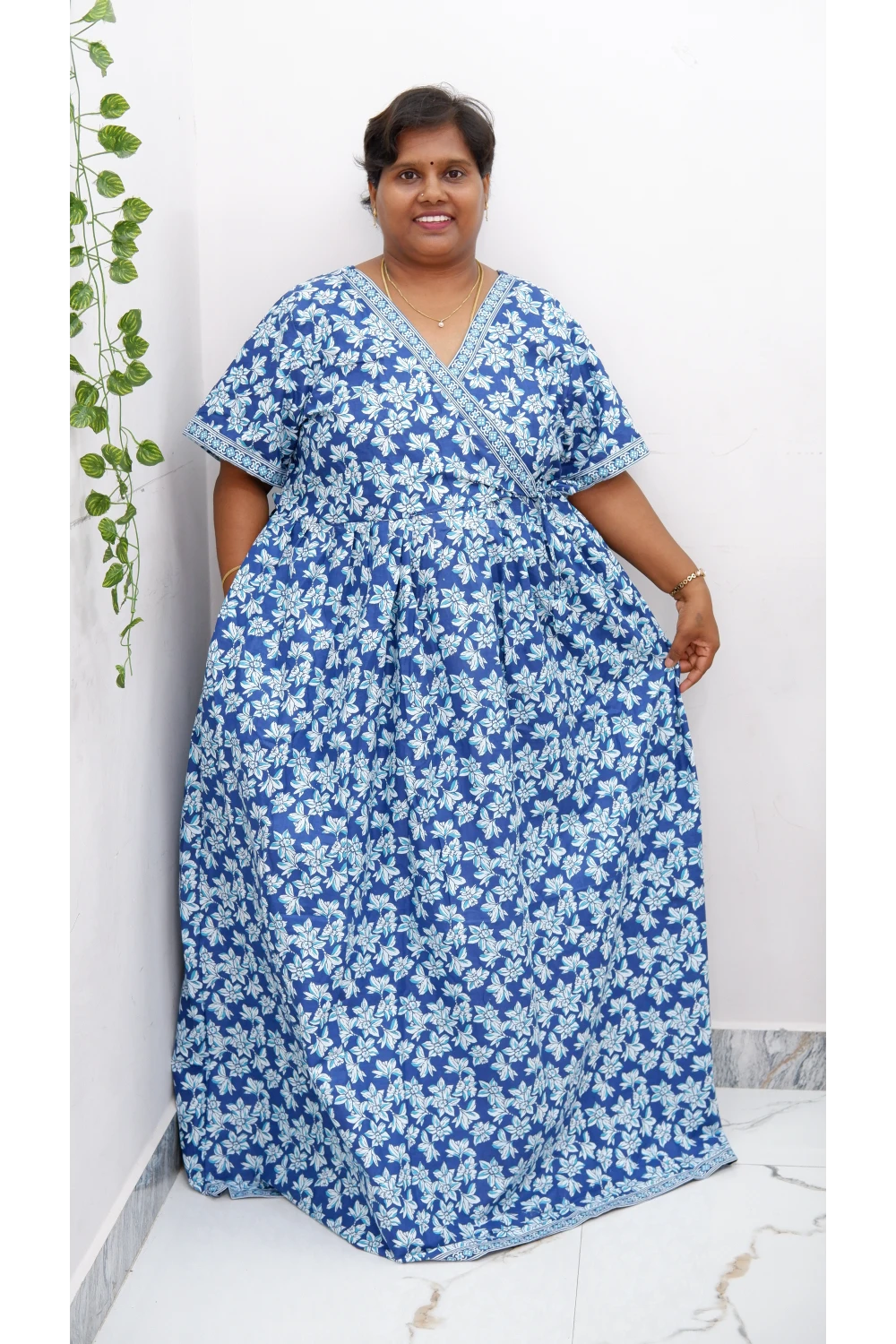 Zipless Pure Cotton Nighty for Women – Soft & Comfortable Wear
