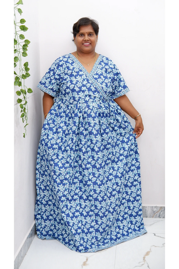 Zipless Pure Cotton Nighty for Women – Soft & Comfortable Wear