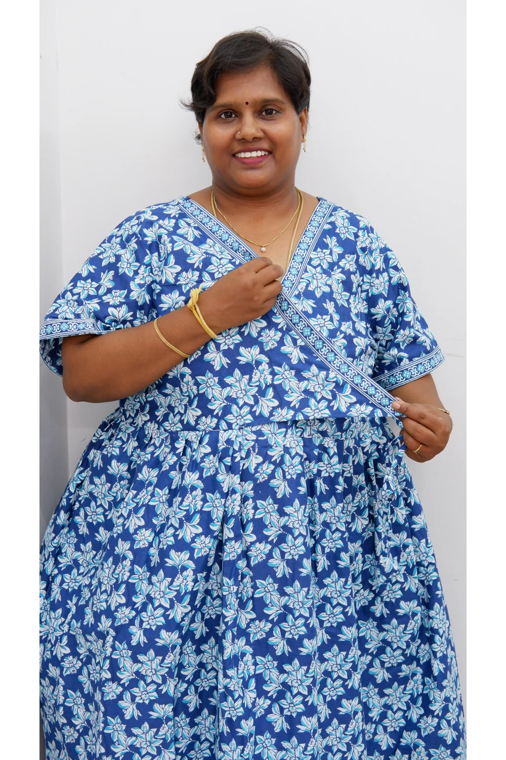 Zipless Pure Cotton Nighty for Women – Soft & Comfortable Wear