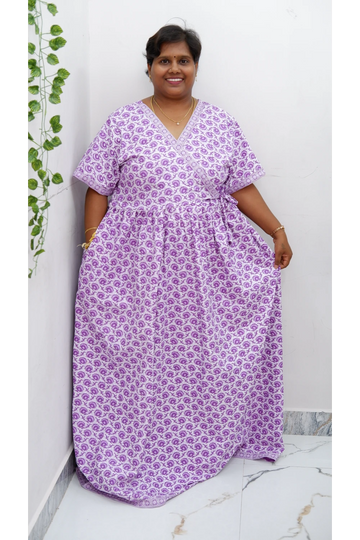 Zipless Pure Cotton Nighty for Women – Soft & Comfortable Wear