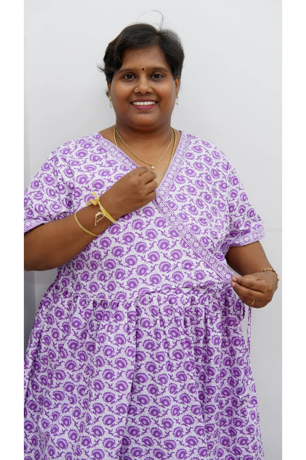 Zipless Pure Cotton Nighty for Women – Soft & Comfortable Wear