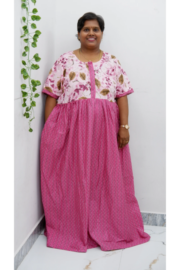Frock Style Cotton Nighty – Soft & Flowing Fit