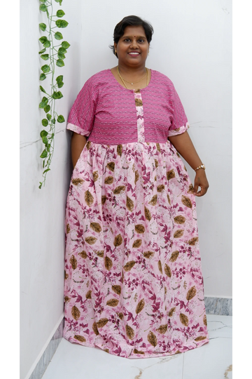 Frock Style Cotton Nighty – Soft & Flowing Fit