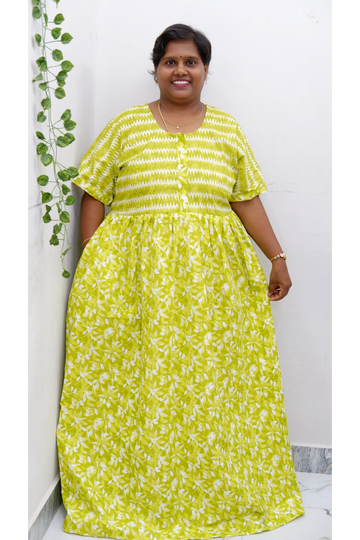 Frock Style Cotton Nighty – Soft & Flowing Fit