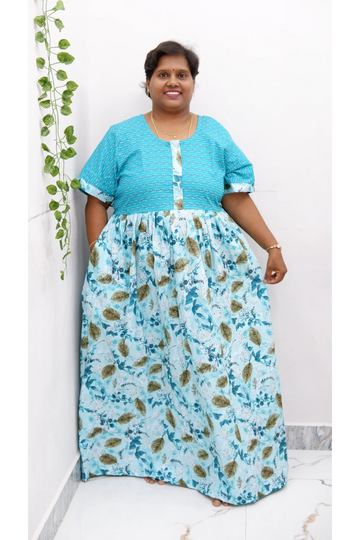 Frock Style Cotton Nighty – Soft & Flowing Fit
