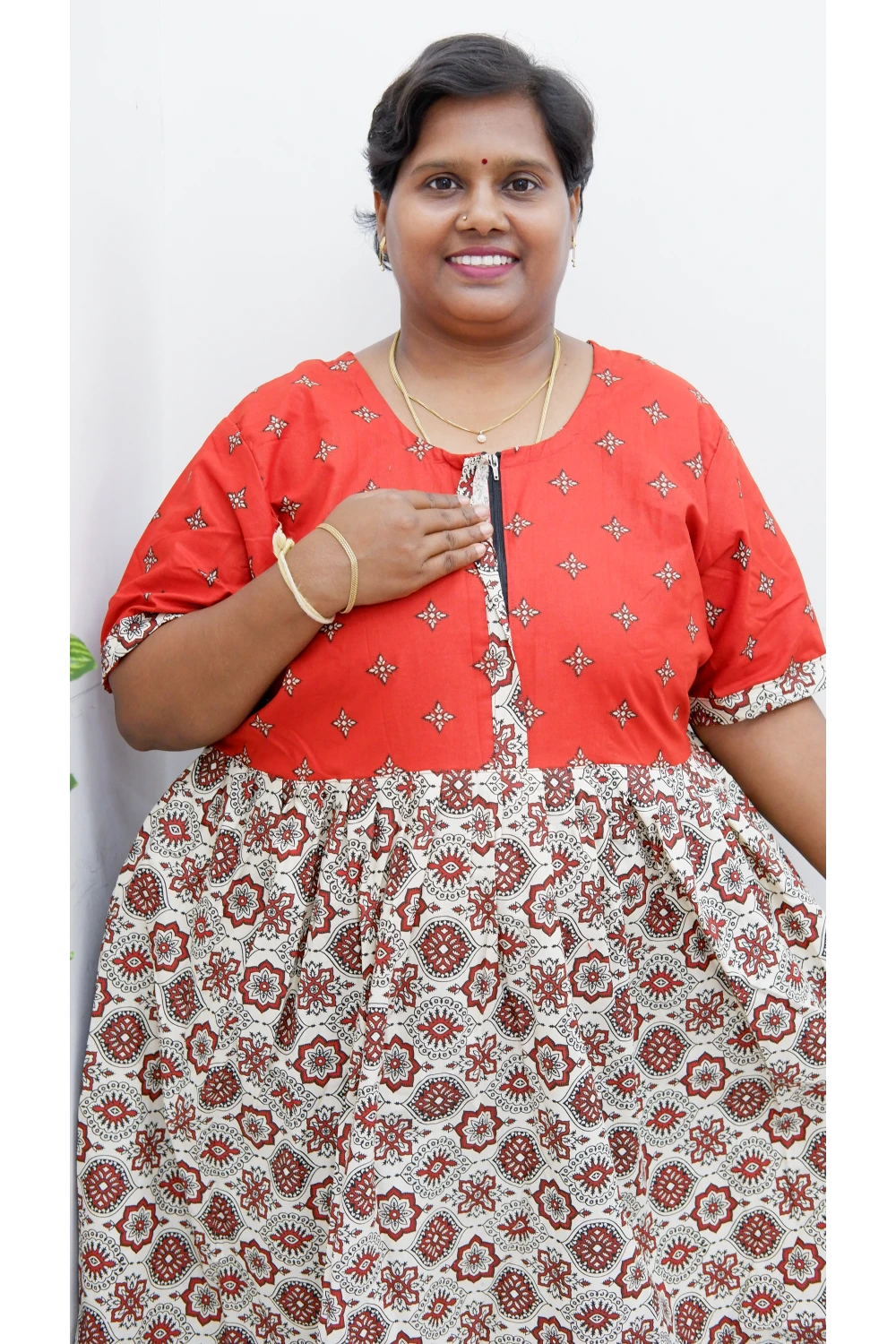 Frock Style Cotton Nighty – Soft & Flowing Fit