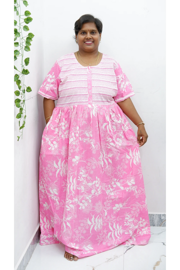 Frock Style Cotton Nighty – Soft & Flowing Fit