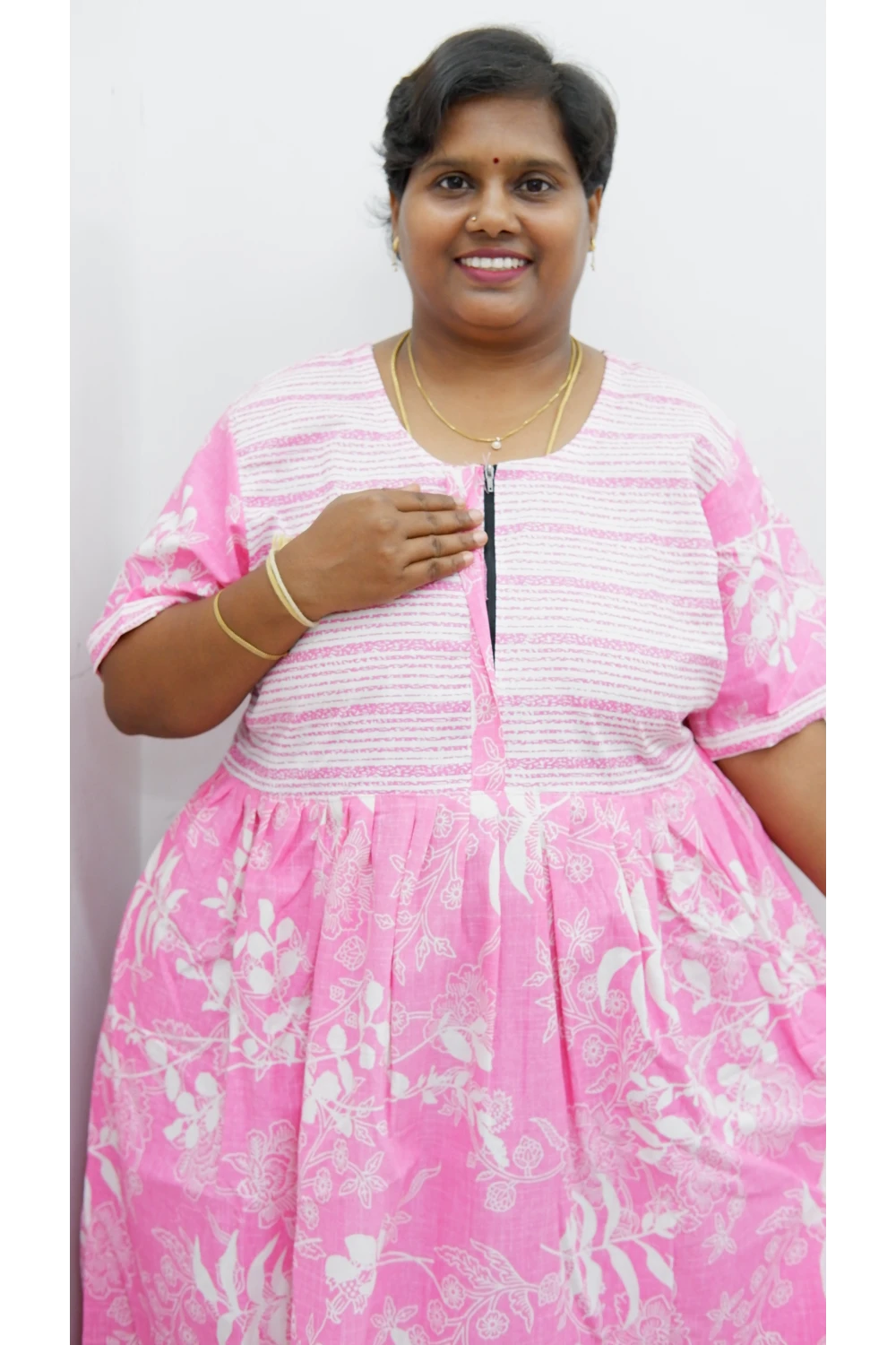 Frock Style Cotton Nighty – Soft & Flowing Fit