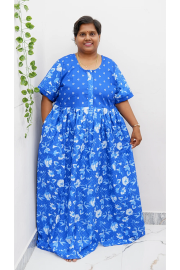 Frock Style Cotton Nighty – Soft & Flowing Fit