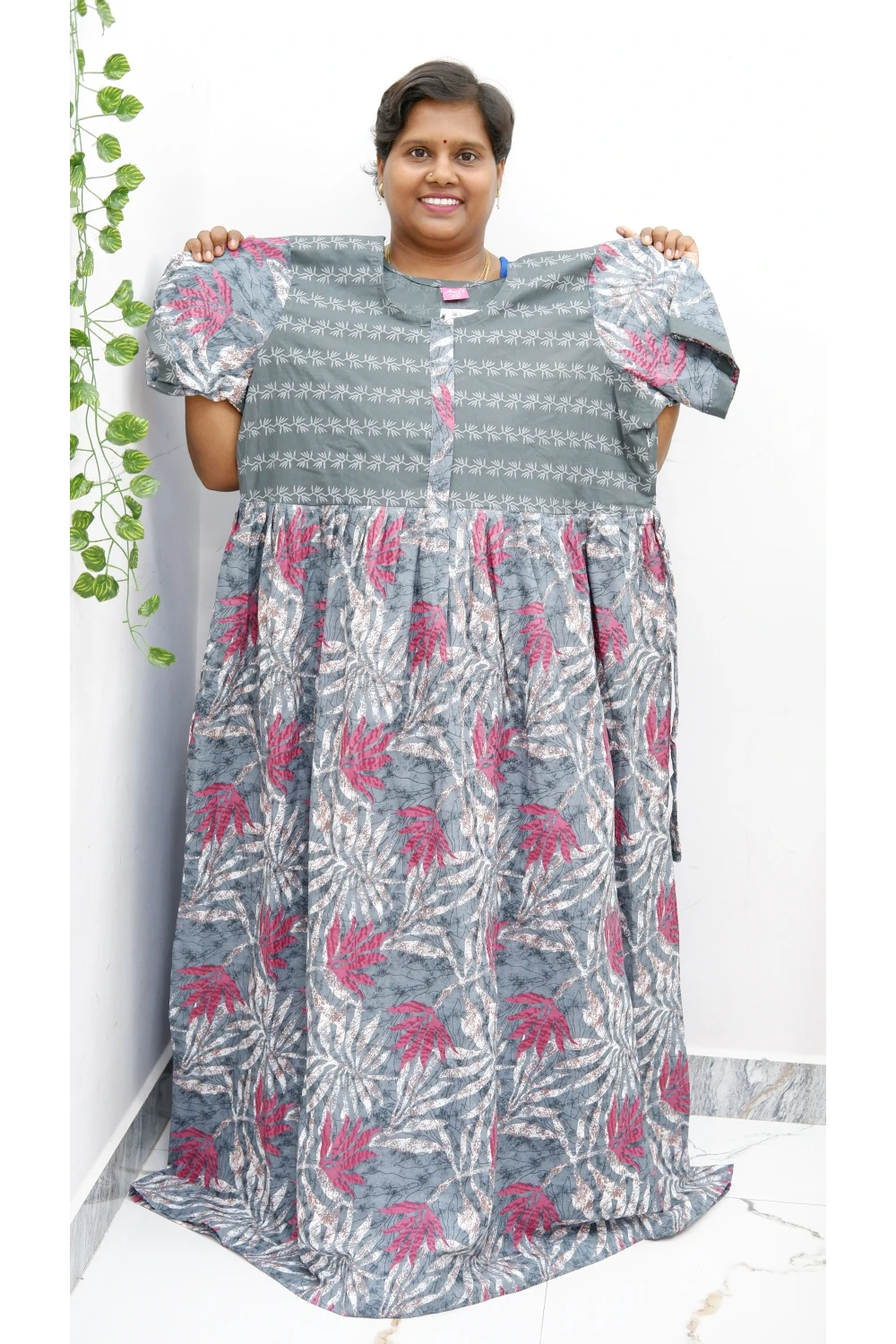 Frock Style Cotton Nighty – Soft & Flowing Fit