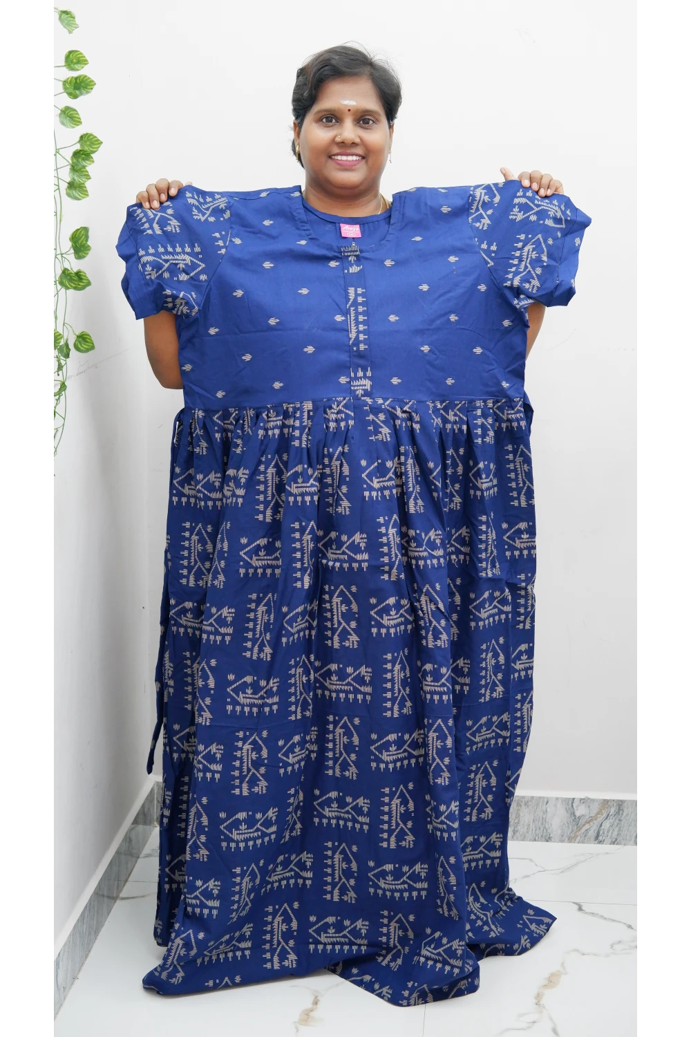 Frock Style Cotton Nighty – Soft & Flowing Fit