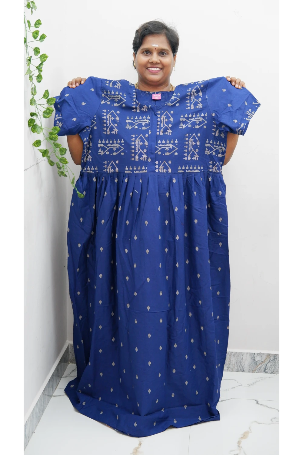 Frock Style Cotton Nighty – Soft & Flowing Fit