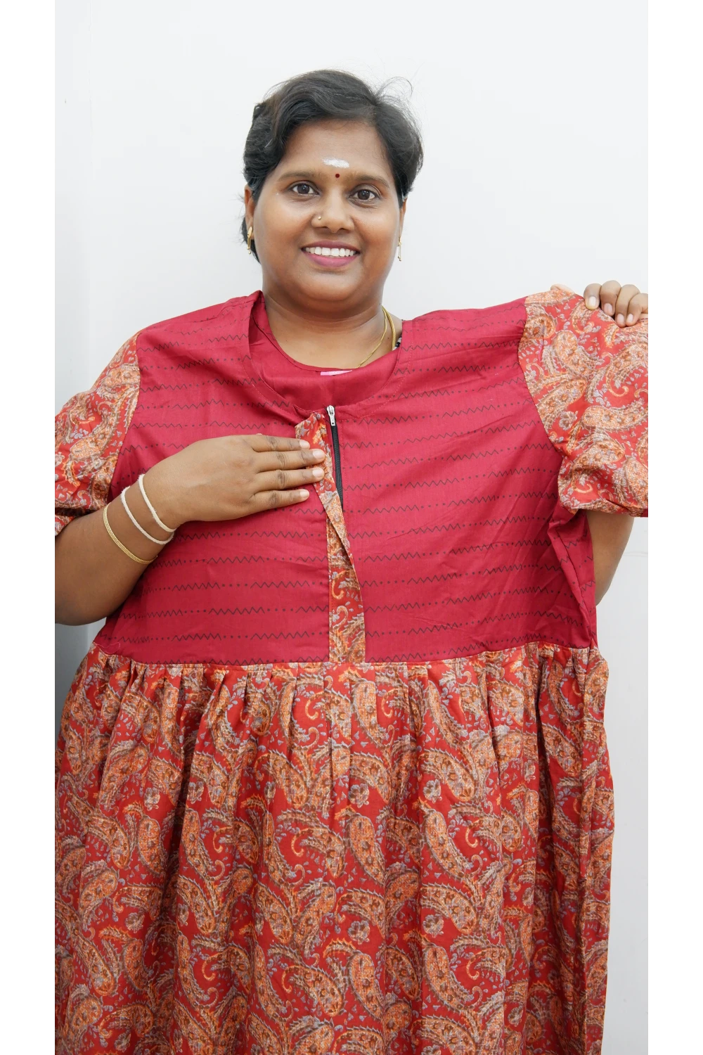 Frock Style Cotton Nighty – Soft & Flowing Fit