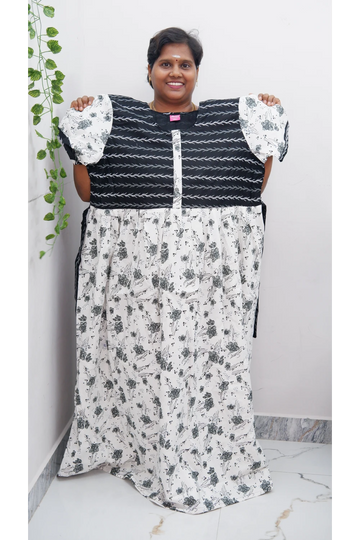 Frock Style Cotton Nighty – Soft & Flowing Fit