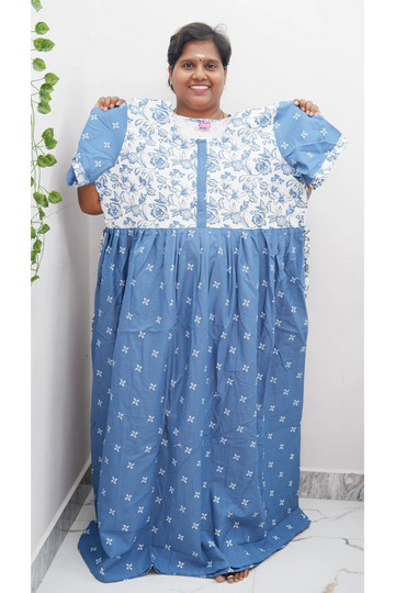 Frock Style Cotton Nighty – Soft & Flowing Fit