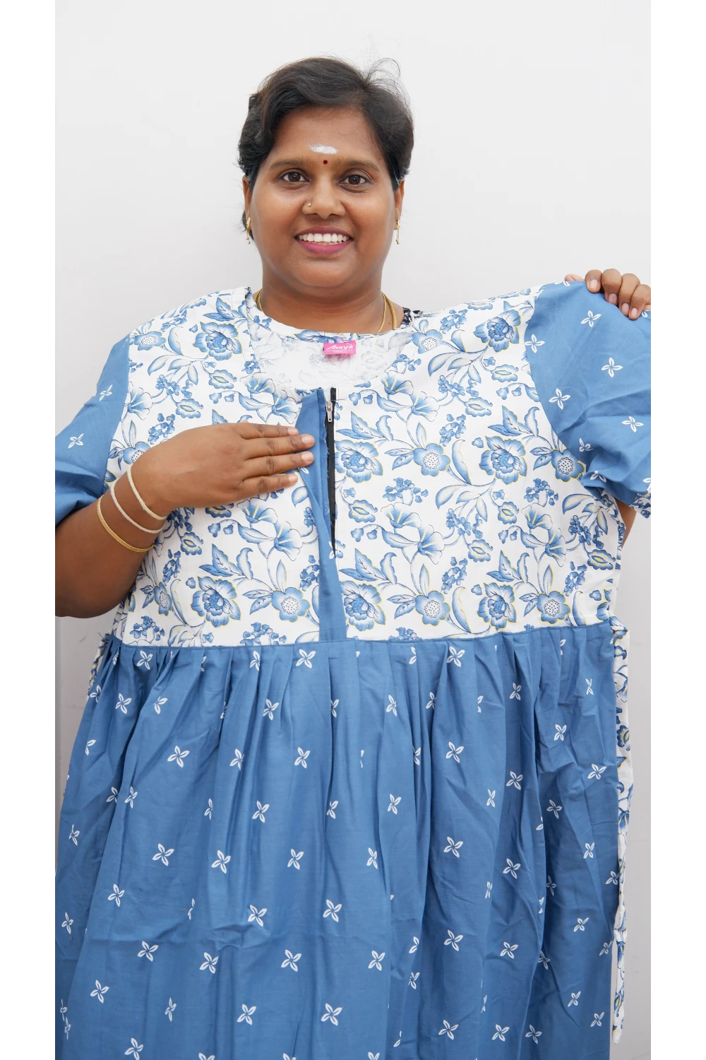 Frock Style Cotton Nighty – Soft & Flowing Fit