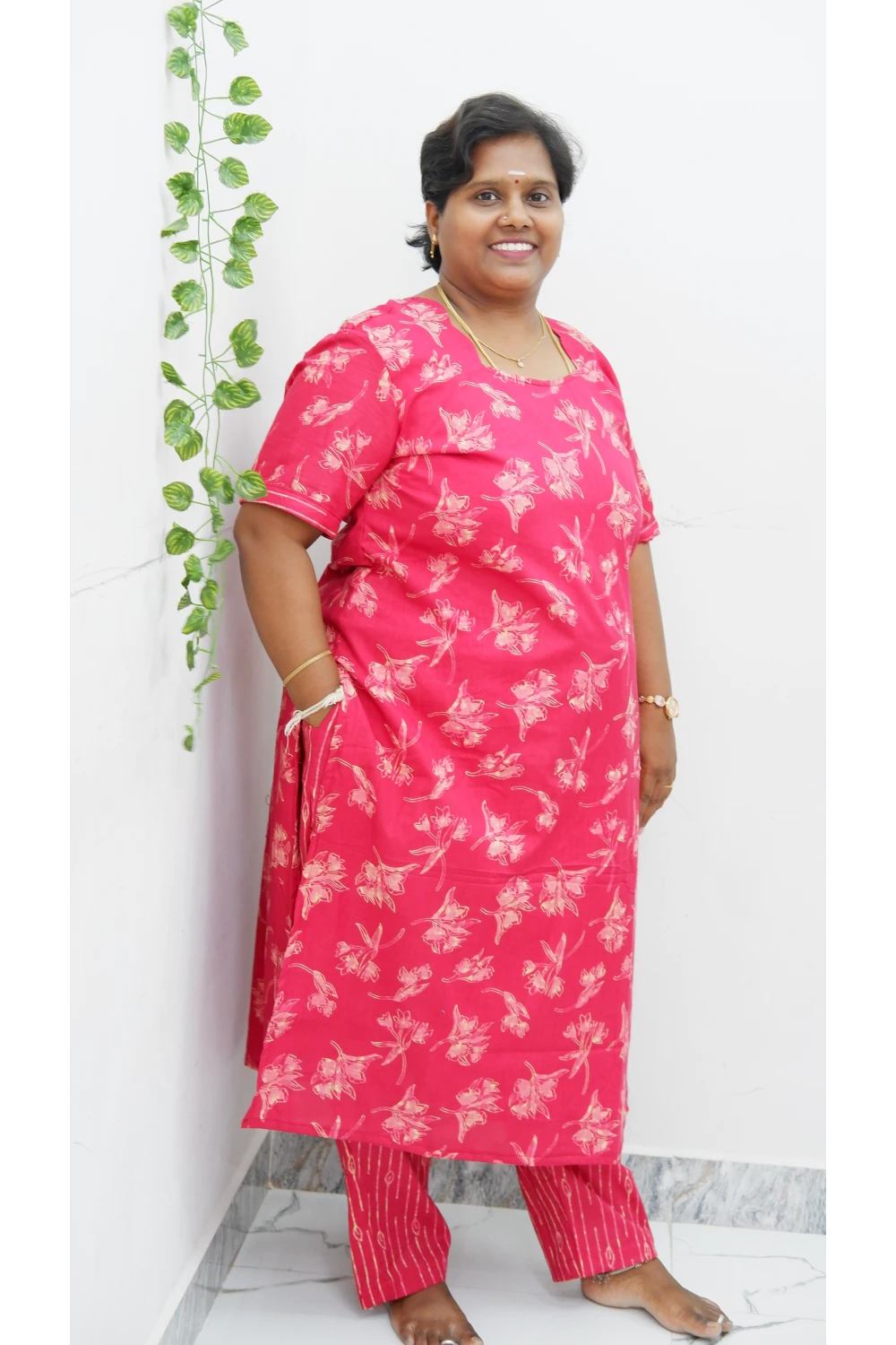 Graceful Cotton Printed Salwar Suit with Shawl – Casual & Festive Wear