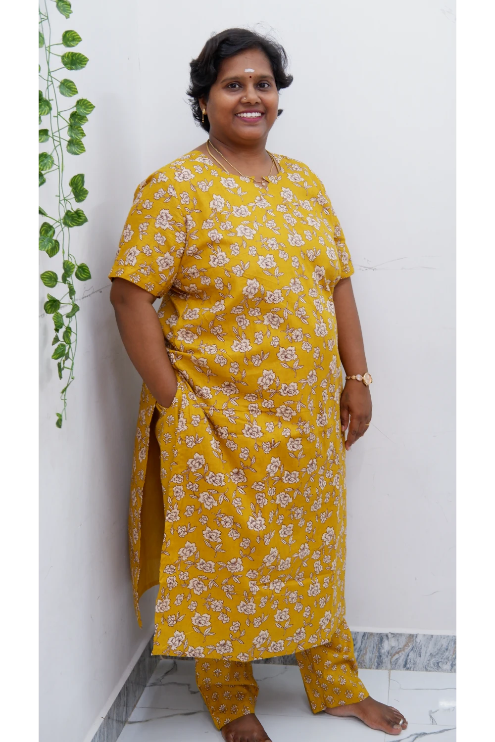Graceful Cotton Printed Salwar Suit with Shawl – Casual & Festive Wear