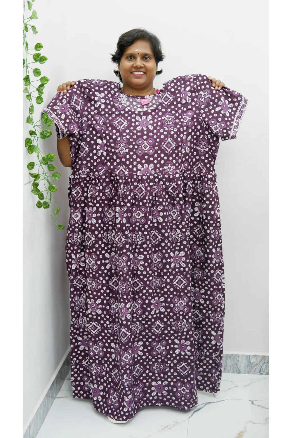 Comfort Fit Maternity Nighty – Side Zip Design