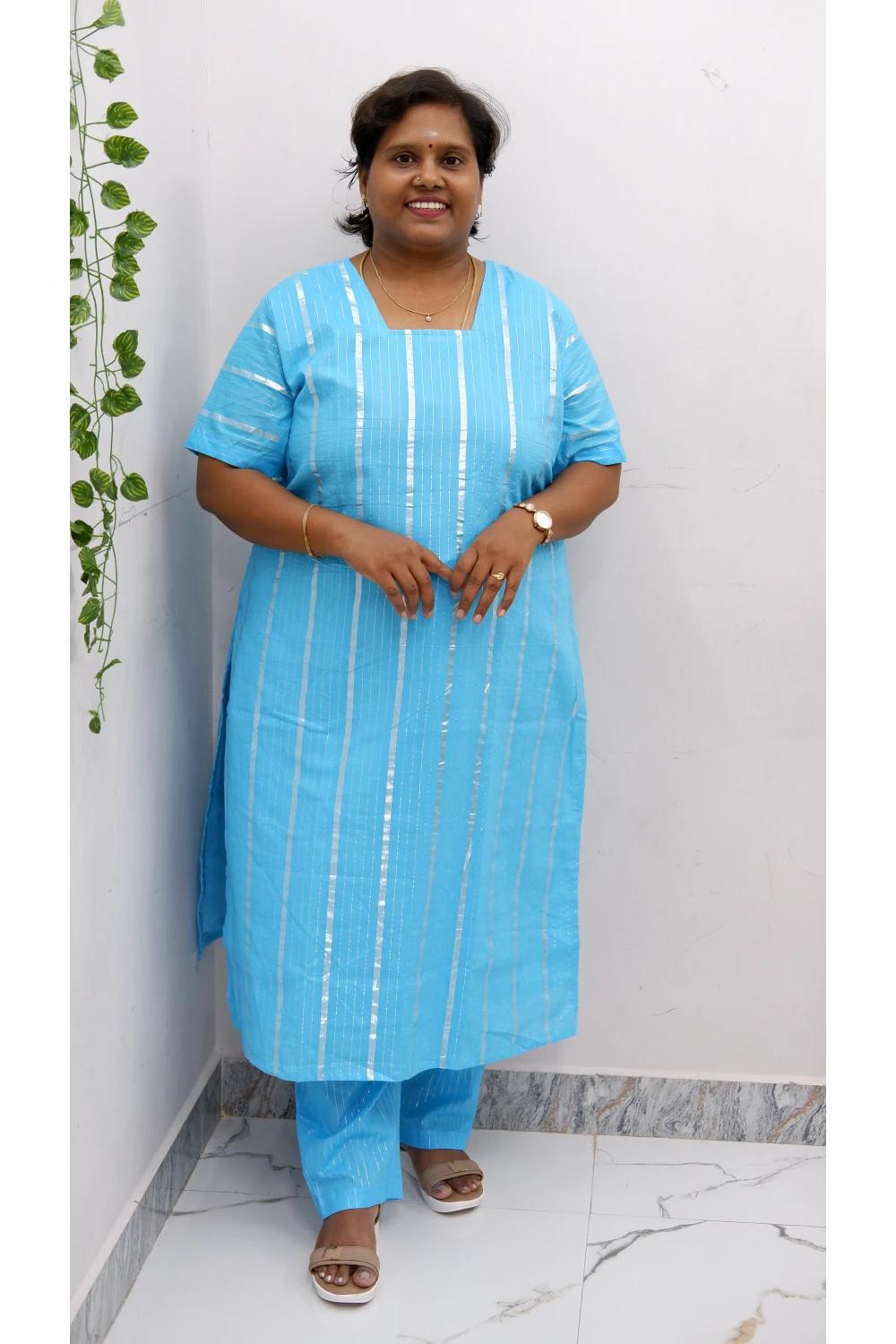 Cotton Luxe Co-Ord Set with Lining
