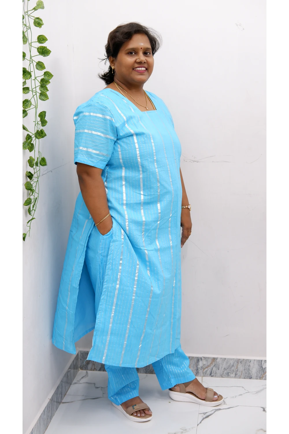Cotton Luxe Co-Ord Set with Lining
