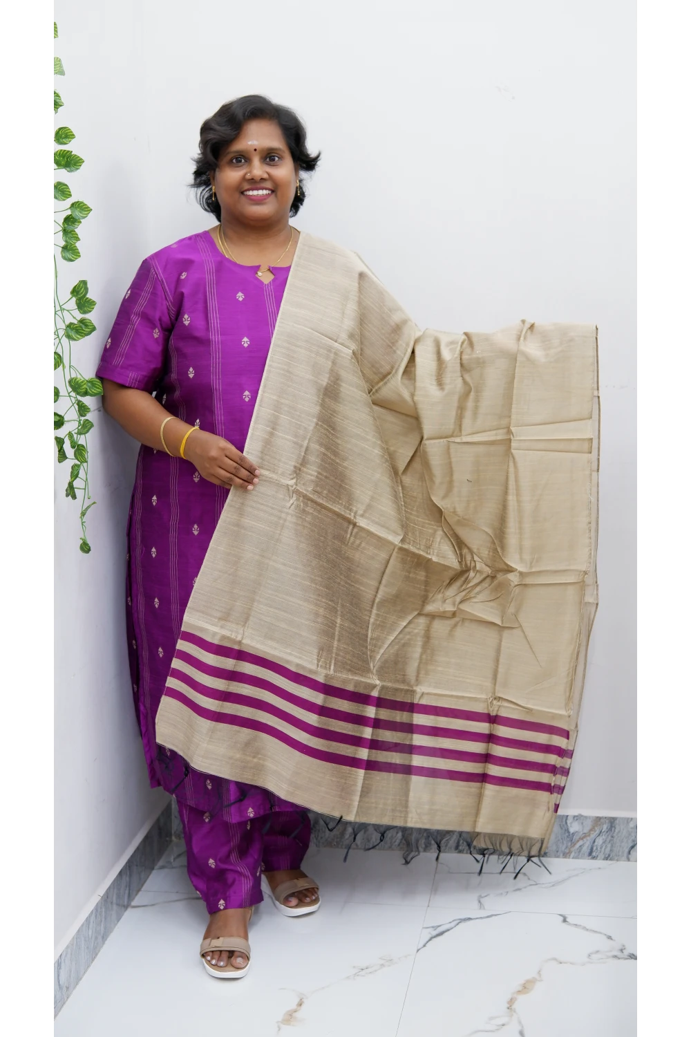 Luxe Salwar Suit with Shawl – Casual & Festive Wear
