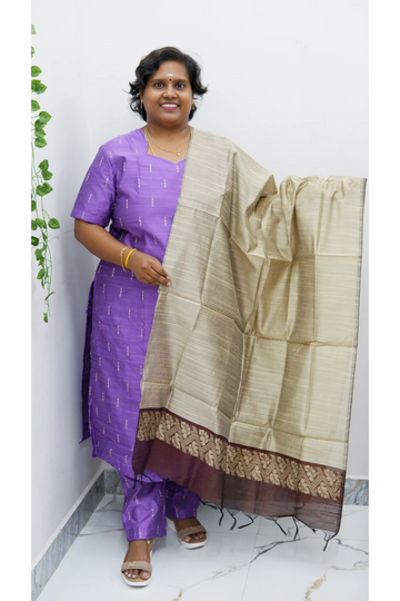 Luxe Salwar Suit with Shawl – Casual & Festive Wear