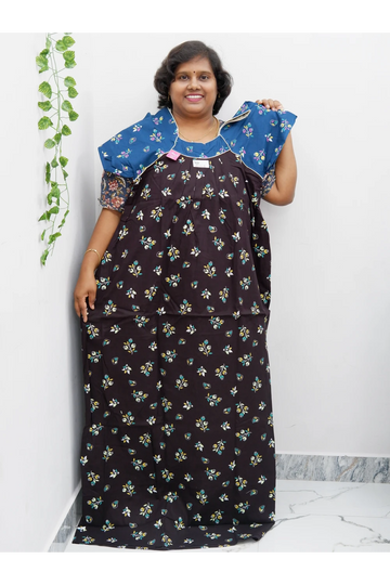 Extra Height Cotton Nighty for Women-Long Length Nighty