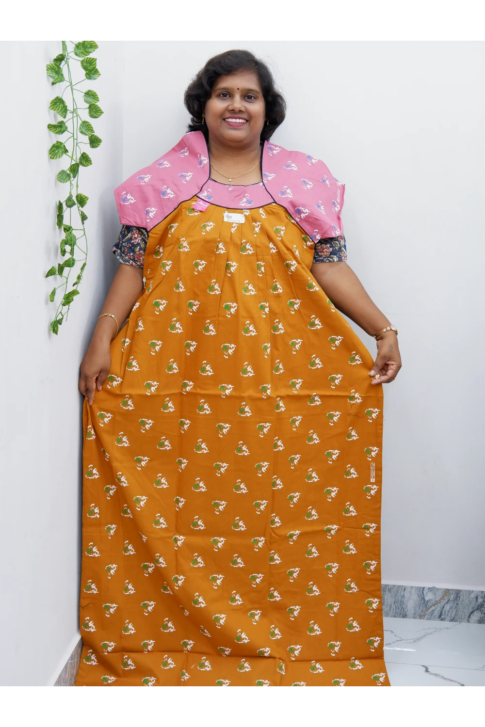 Extra Height Cotton Nighty for Women-Long Length Nighty