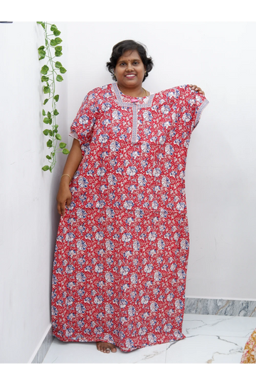 Elegant Zip Nighty – Jyothi Cotton Breeze