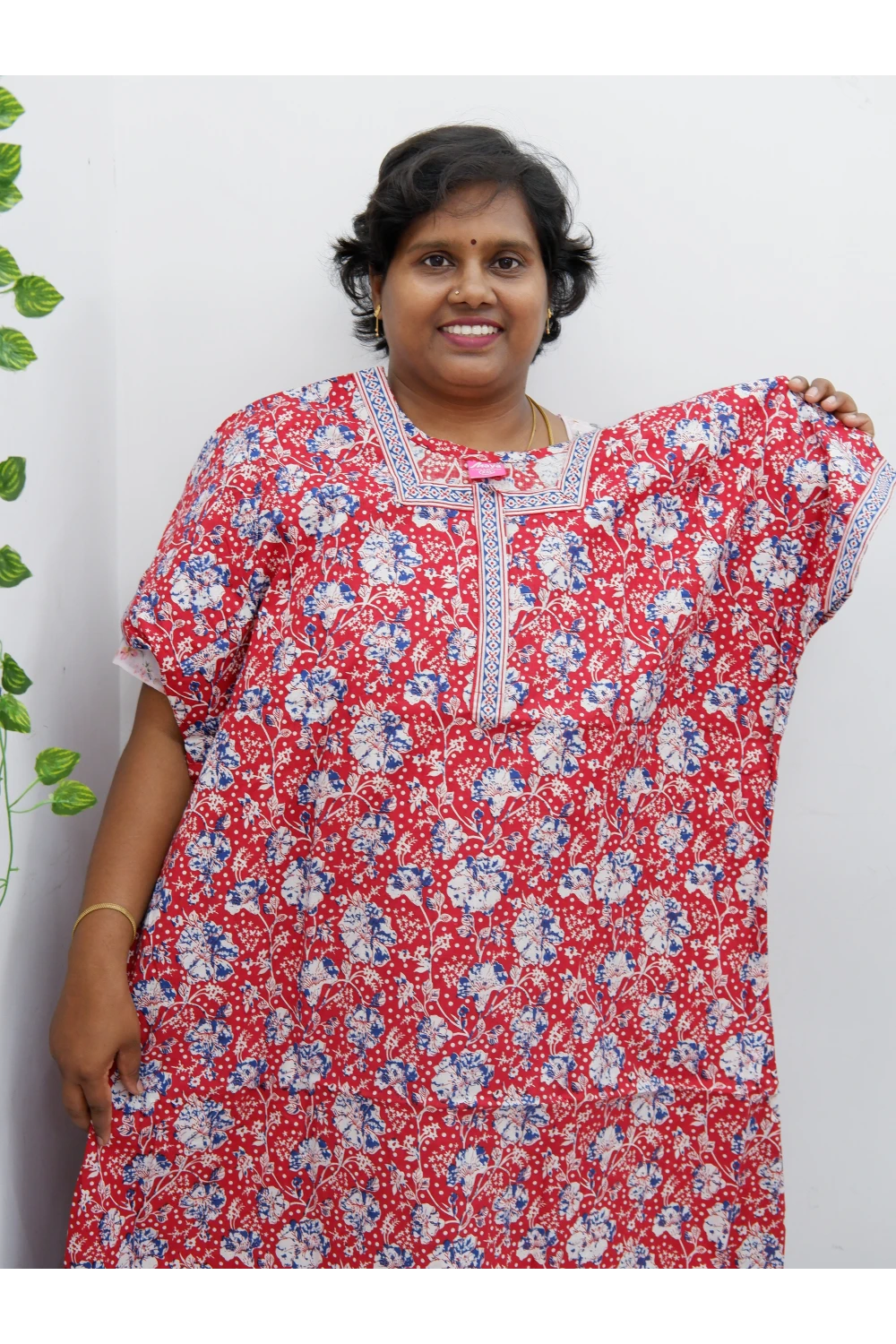 Elegant Zip Nighty – Jyothi Cotton Breeze