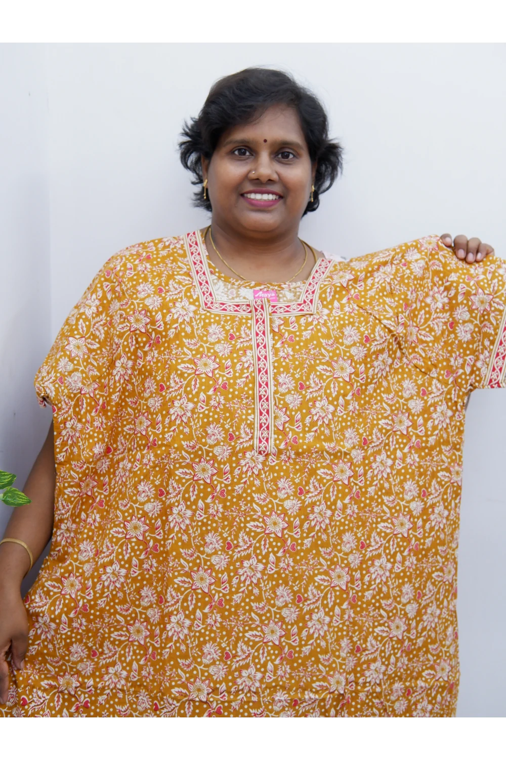 Elegant Zip Nighty – Jyothi Cotton Breeze