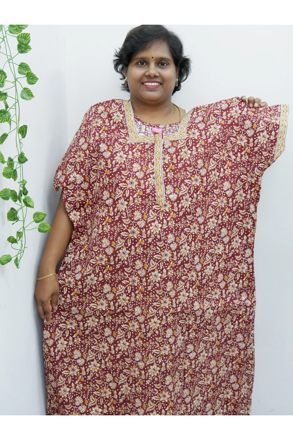 Elegant Zip Nighty – Jyothi Cotton Breeze