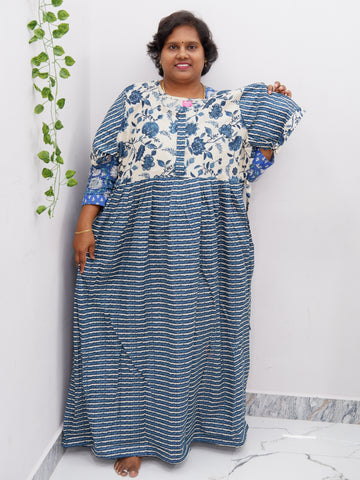 Frock Style Cotton Nighty – Soft & Flowing Fit