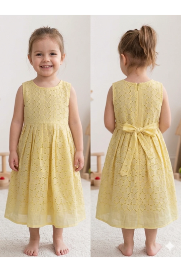 Acoba Cotton Sleeveless Frock For Kids