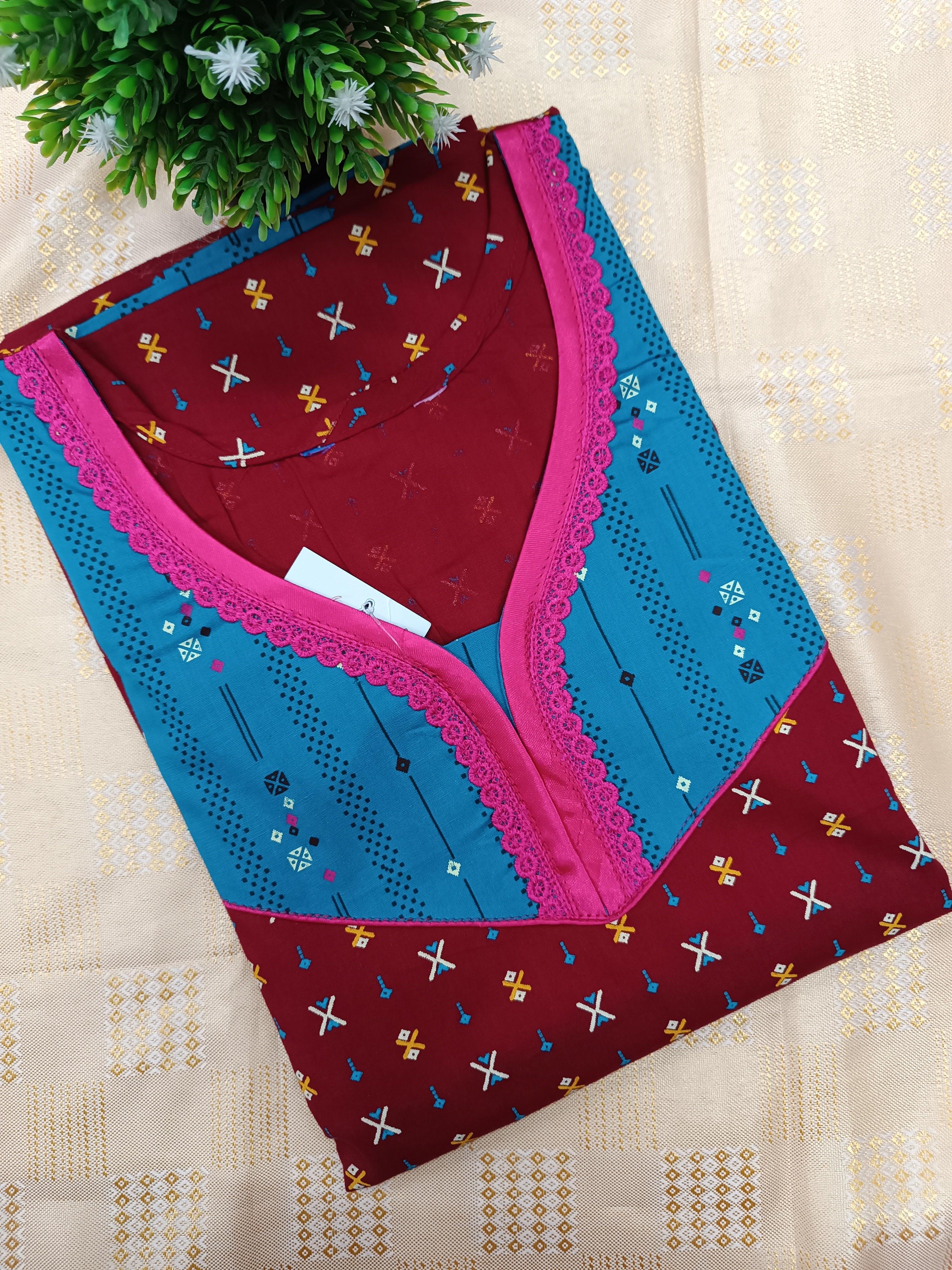 Pure Cotton Nighty for Women – Soft & Comfortable