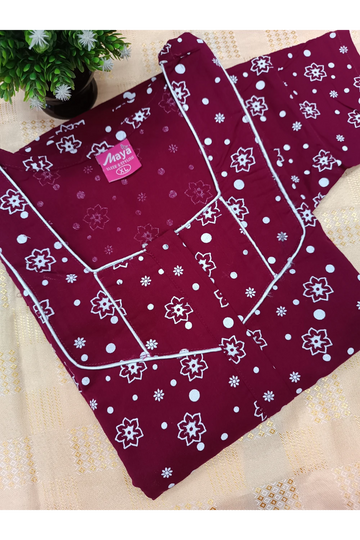 Classic 3/4 Sleeve Cotton Nighty for Women
