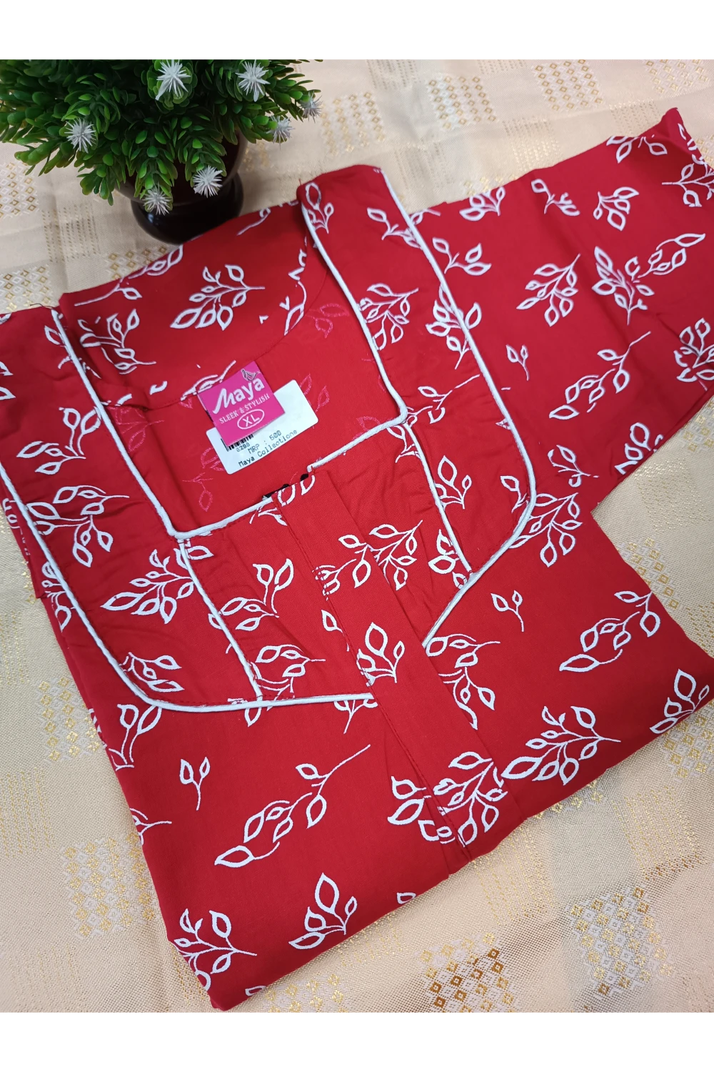 Classic 3/4 Sleeve Cotton Nighty for Women