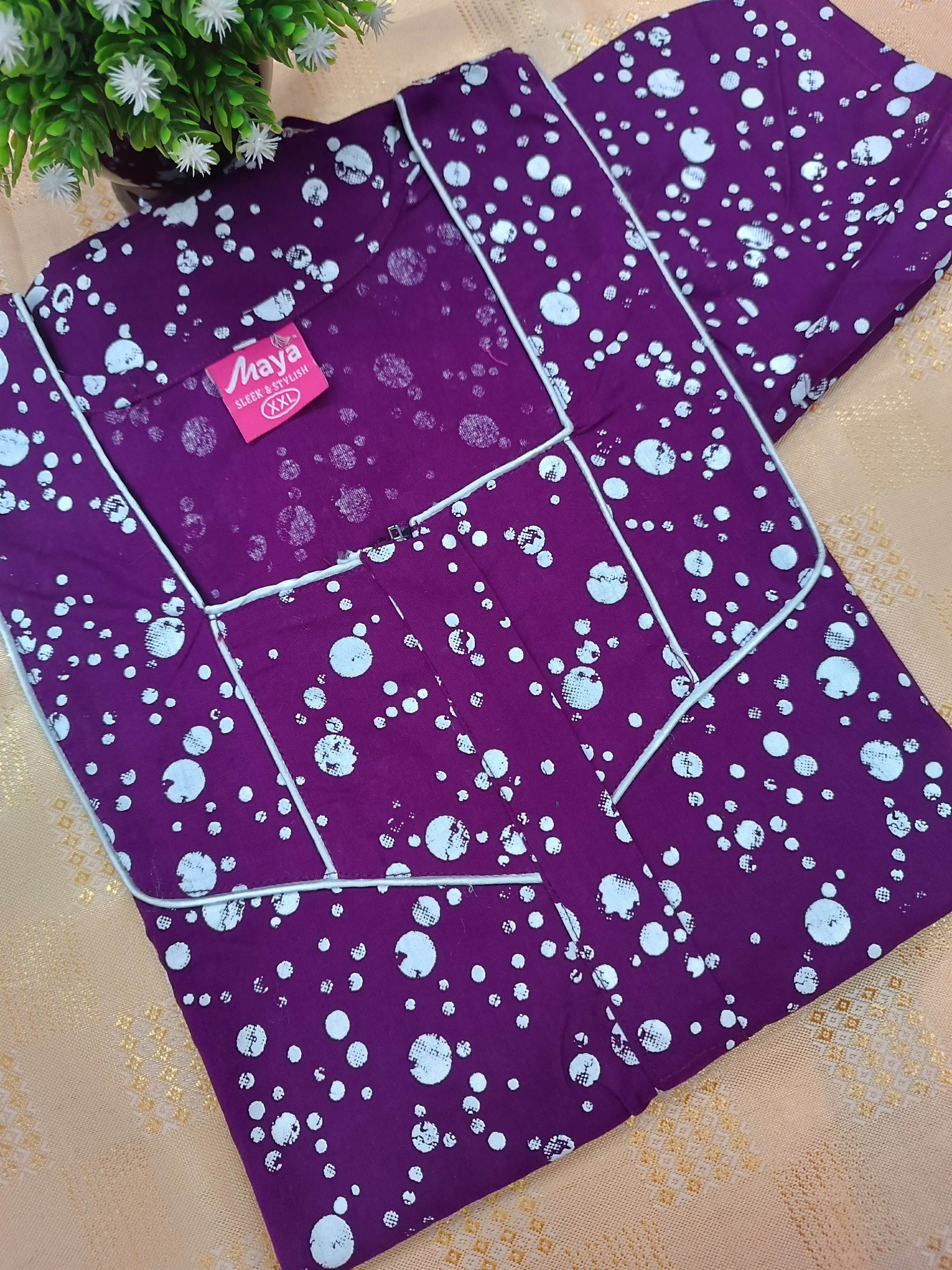 Classic 3/4 Sleeve Cotton Nighty for Women