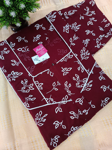 Classic 3/4 Sleeve Cotton Nighty for Women