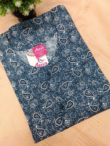 Full Open Cotton Nighty for Women – Front Button Nightwear