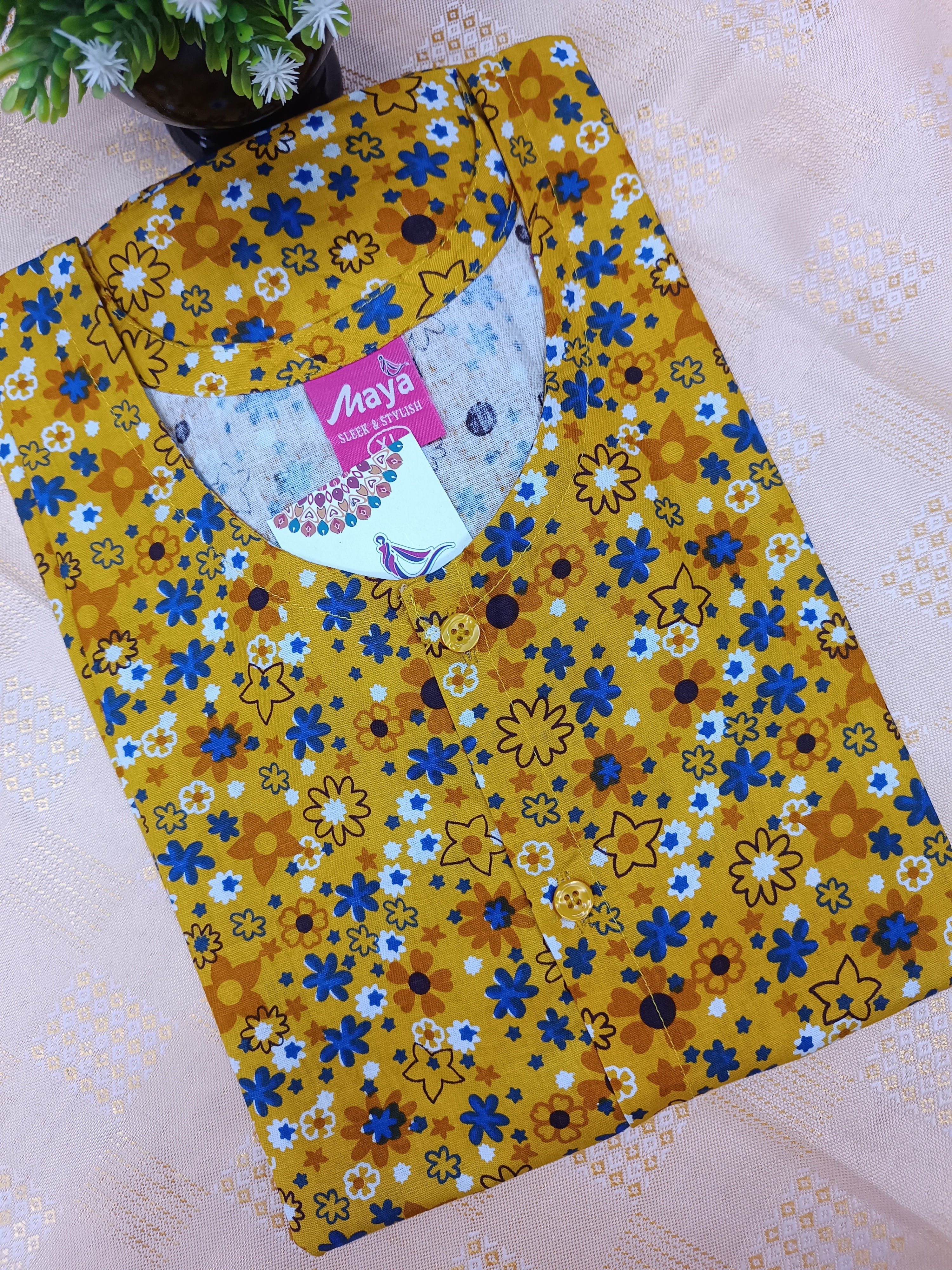 Full Open Cotton Nighty for Women – Front Button Nightwear